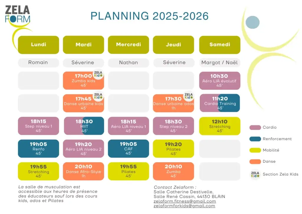 planning zelaform 2025 2026